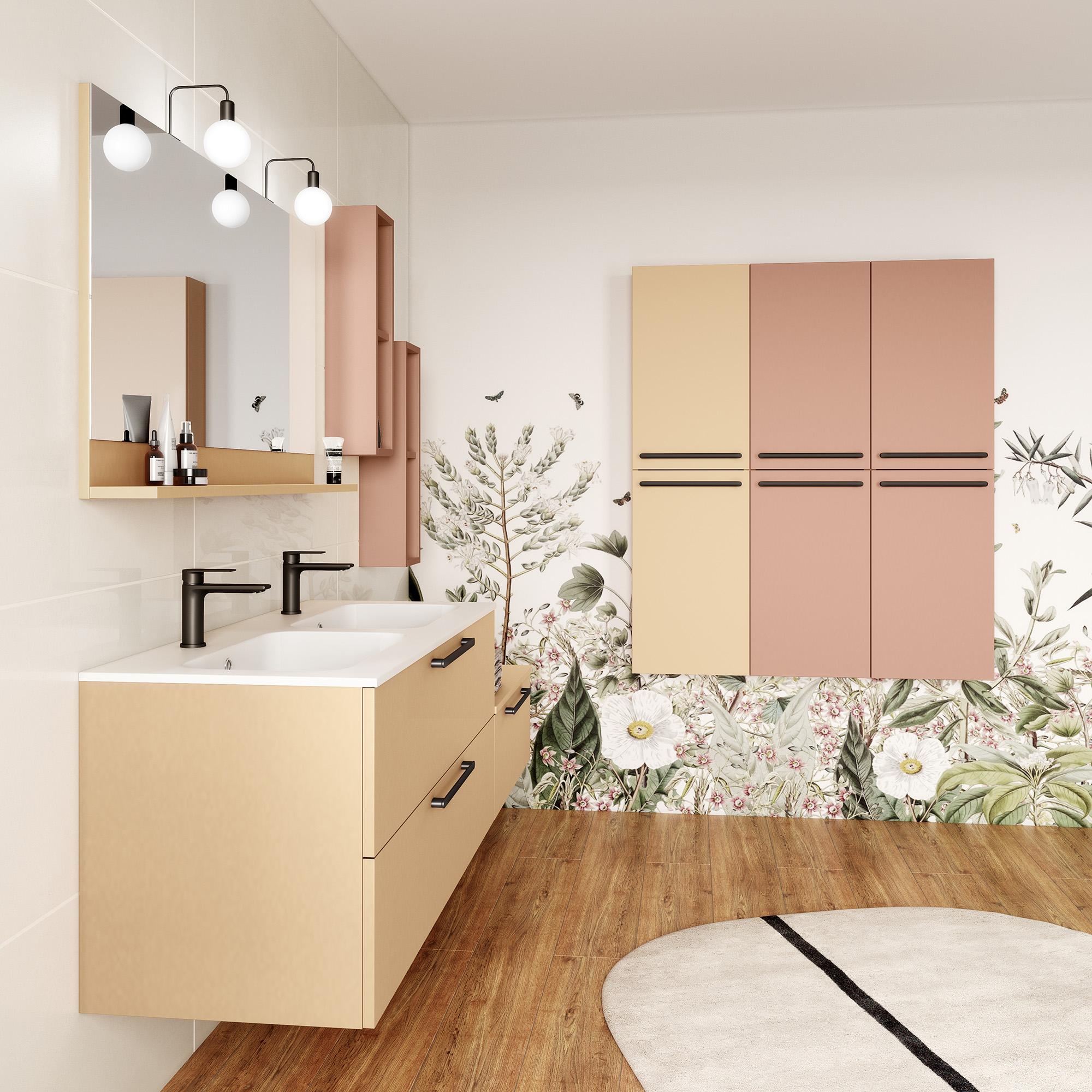 salle de bain beige