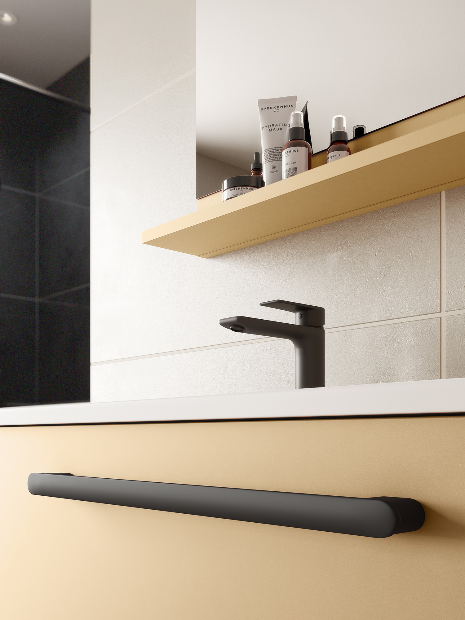 salle de bain beige