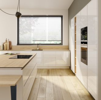 Cuisine blanche laquée