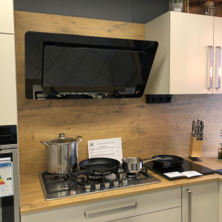 Cuisine moderne beige et bois 