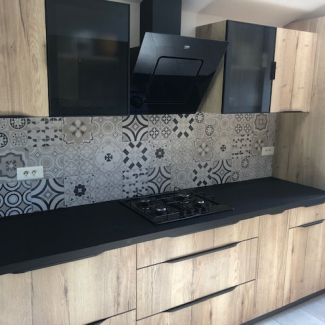 cuisine noire et bois