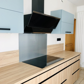 Cuisine bleue et bois