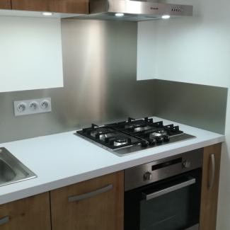 cuisine moderne bois et blanche