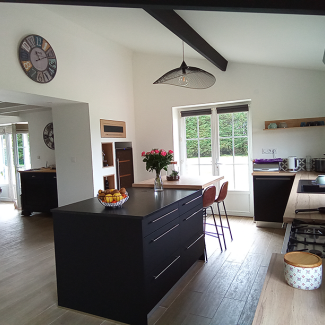 Cuisine noire mat