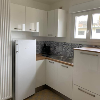 cuisine blanche et bois