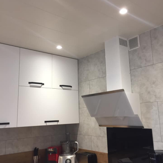 cuisine blanche et bois