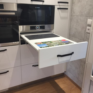 cuisine blanche et bois