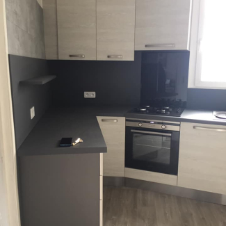 cuisine noir et bois