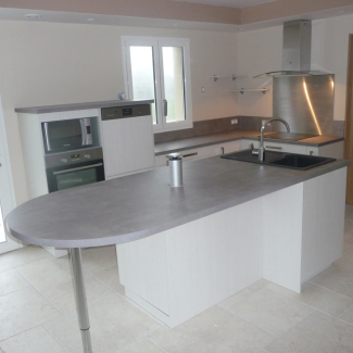 Exemple de cuisines réalisée par Meubles Chalvignac dans la Manche (50)