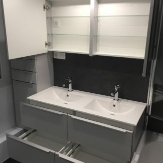 Salle de bain réalisée par Durand Services 