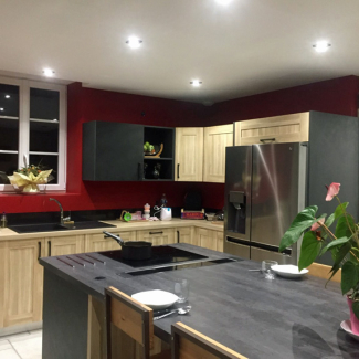 Cuisine bois et noire